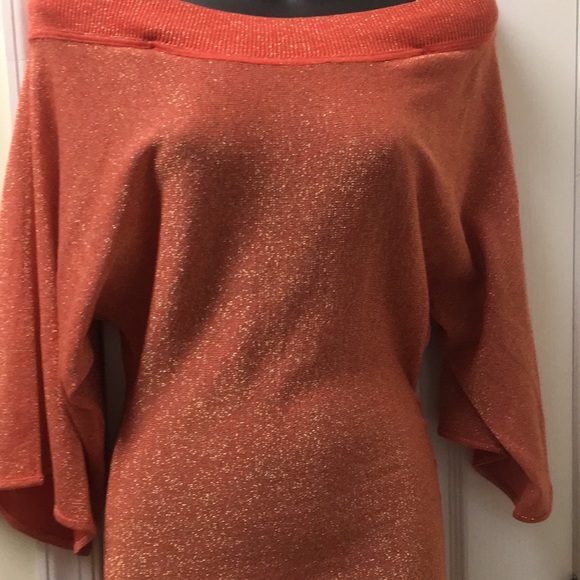 bebe Rust Sequence Chain Strap Mini Dress 3/4 Bell Sleeves Sz XS New - Picture 5 of 7